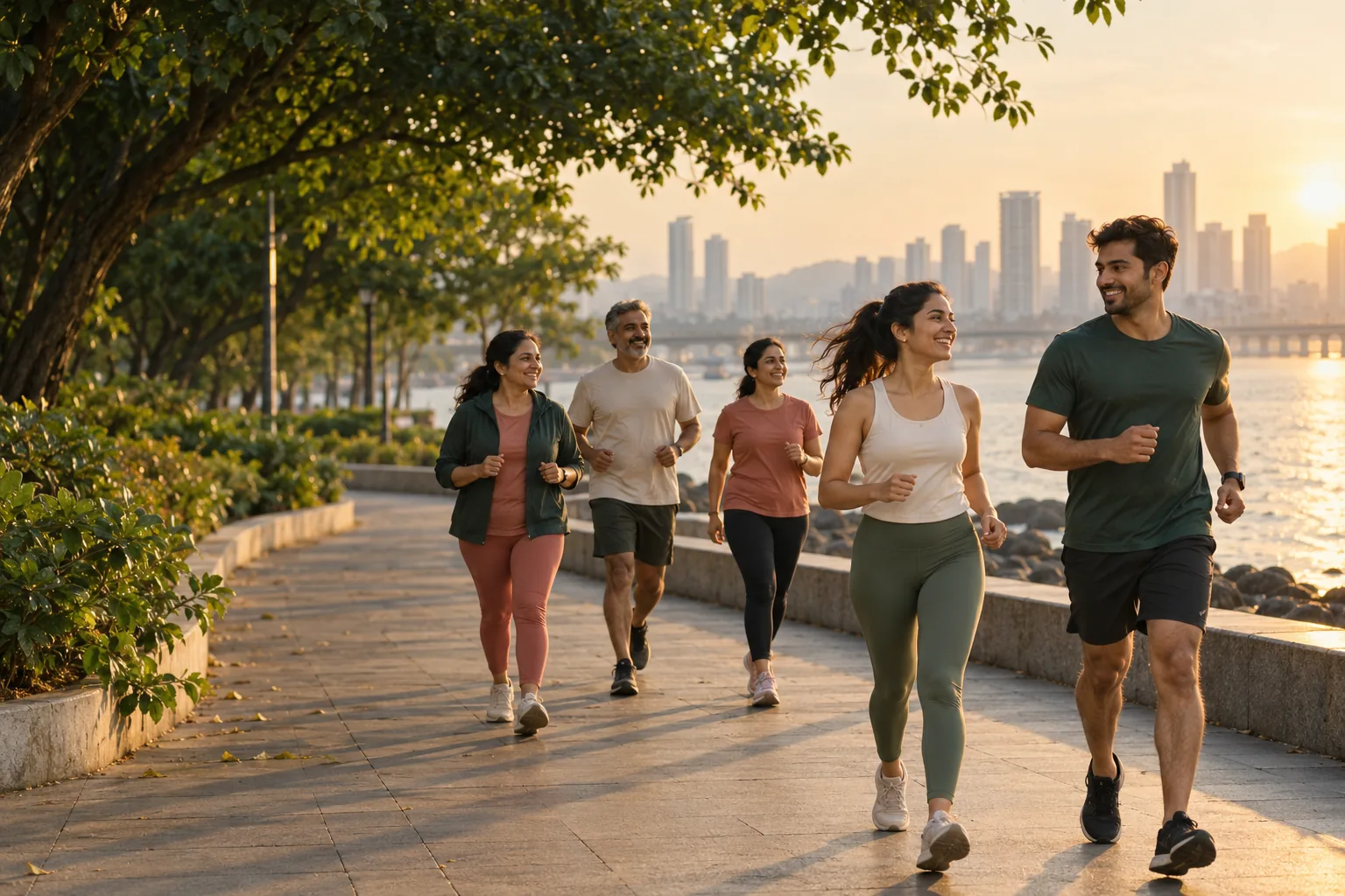 Illustrative community walk and run